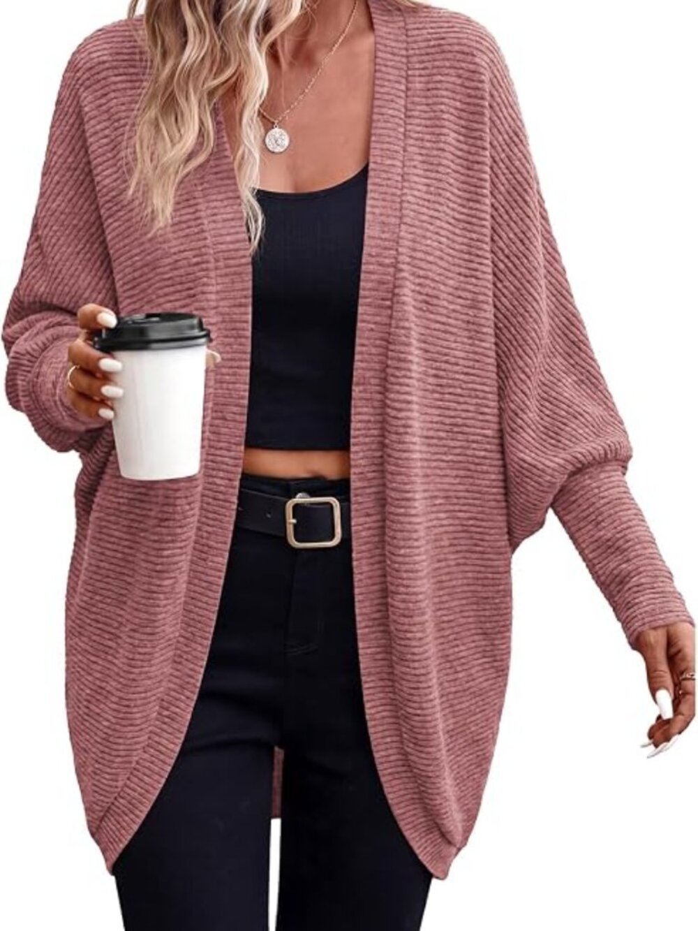 Batwing Long Sleeve Lightweight Cardigan Sweater - NWT - M